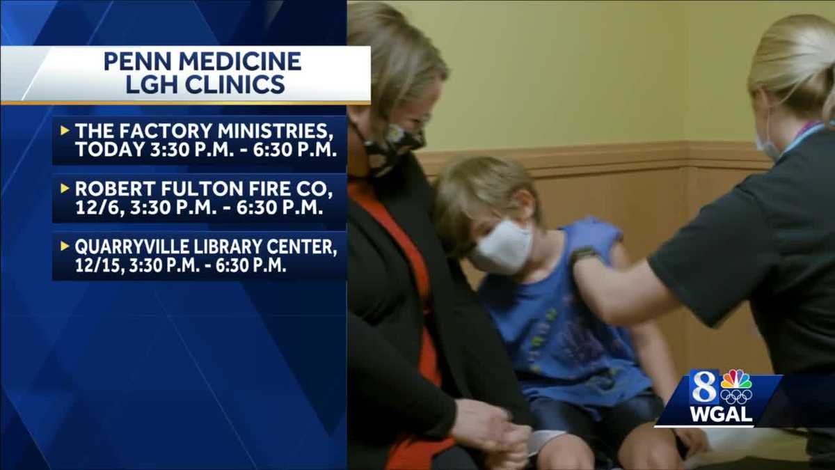 Lancaster General Health holds COVID-19 vaccine clinics for children