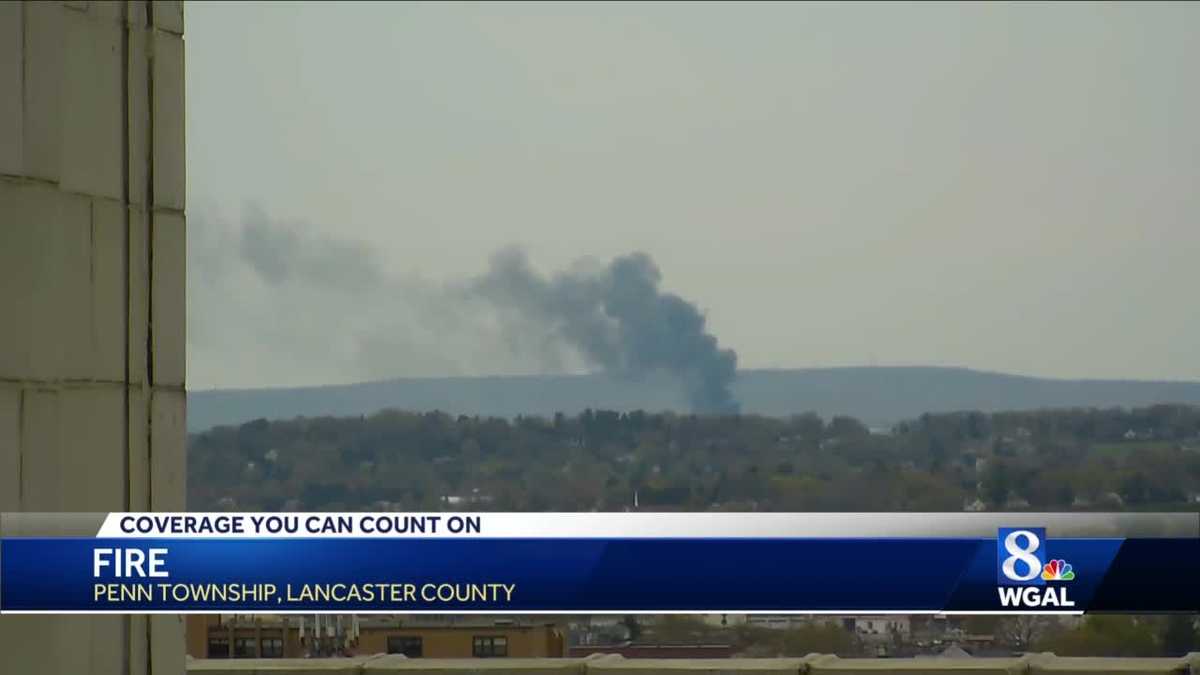 Firefighters battle large trash fire in Lancaster County