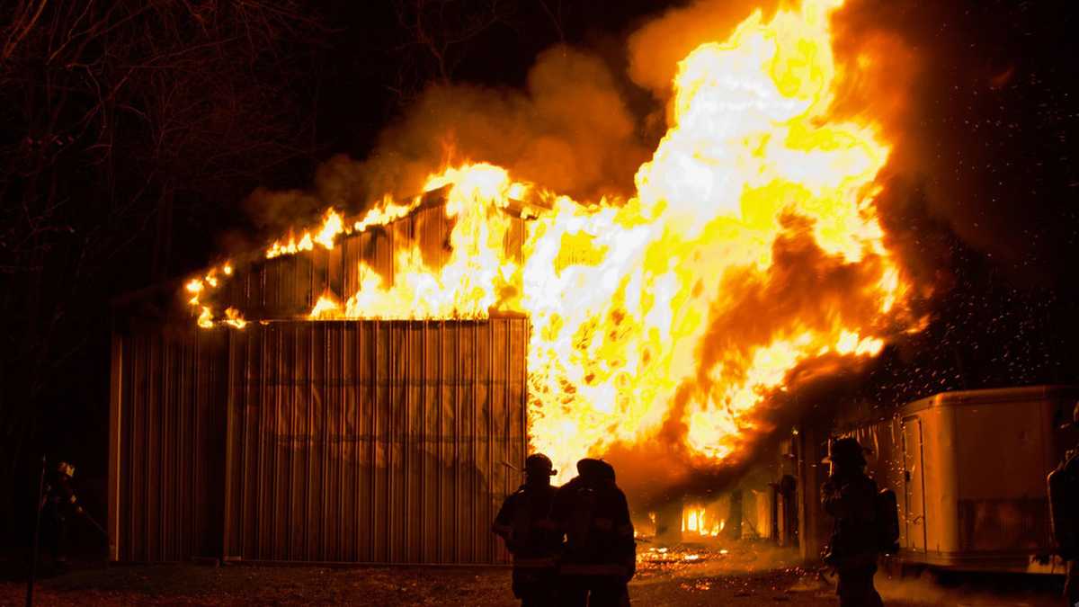 Fire damages wood shop in Lancaster County