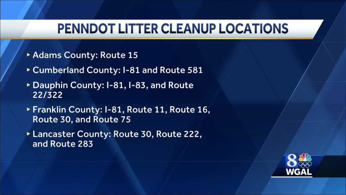 PennDOT WORKS to clean up litter on central Pennsylvania roads