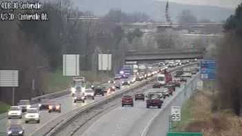 Crash causing backups on Route 30 in Lancaster County