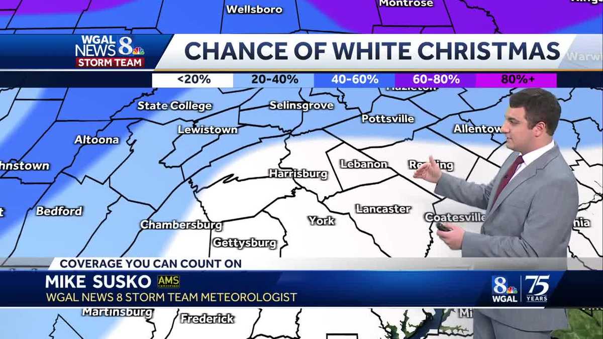 What are the chances of a white Christmas in South-Central PA