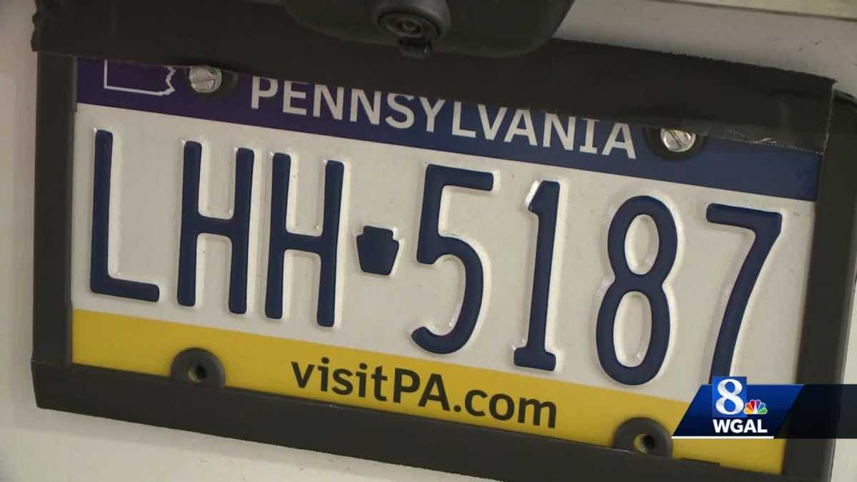 License plate frame could get you pulled over in Pennsylvania