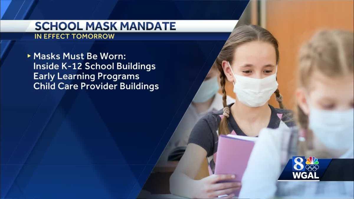 PA's new mask mandate for schools goes into effect Tuesday