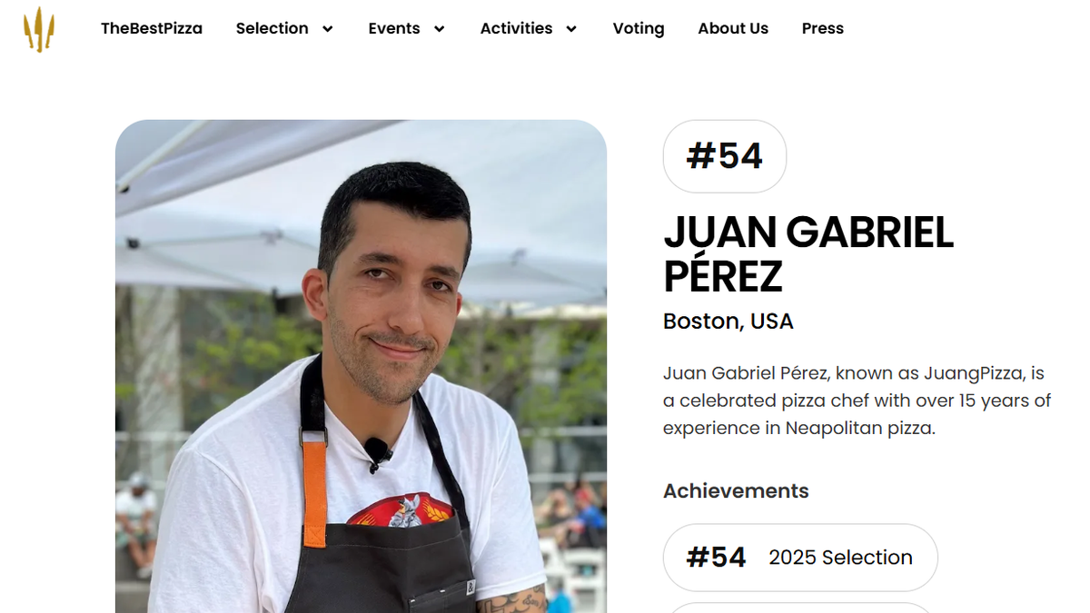 Massachusetts pizza chef recognized among world's best