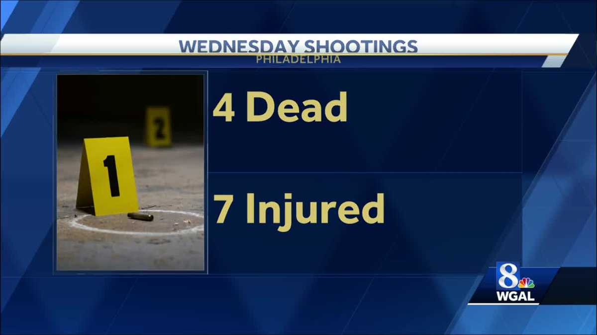 Four people killed, seven injured in separate Philadelphia shootings