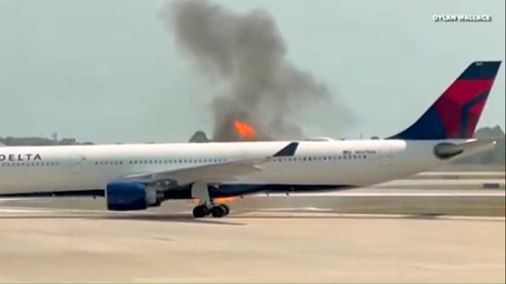 FAA investigating fire on Georgia-bound airplane