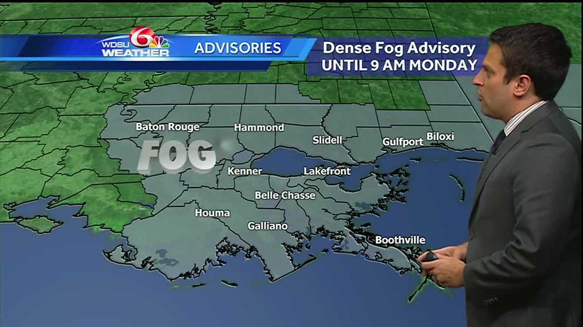 Dense fog advisory through Monday morning