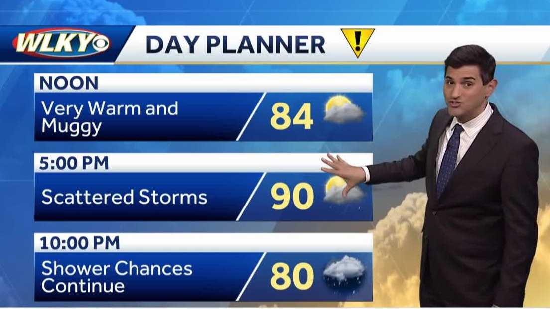 More storm chances Monday
