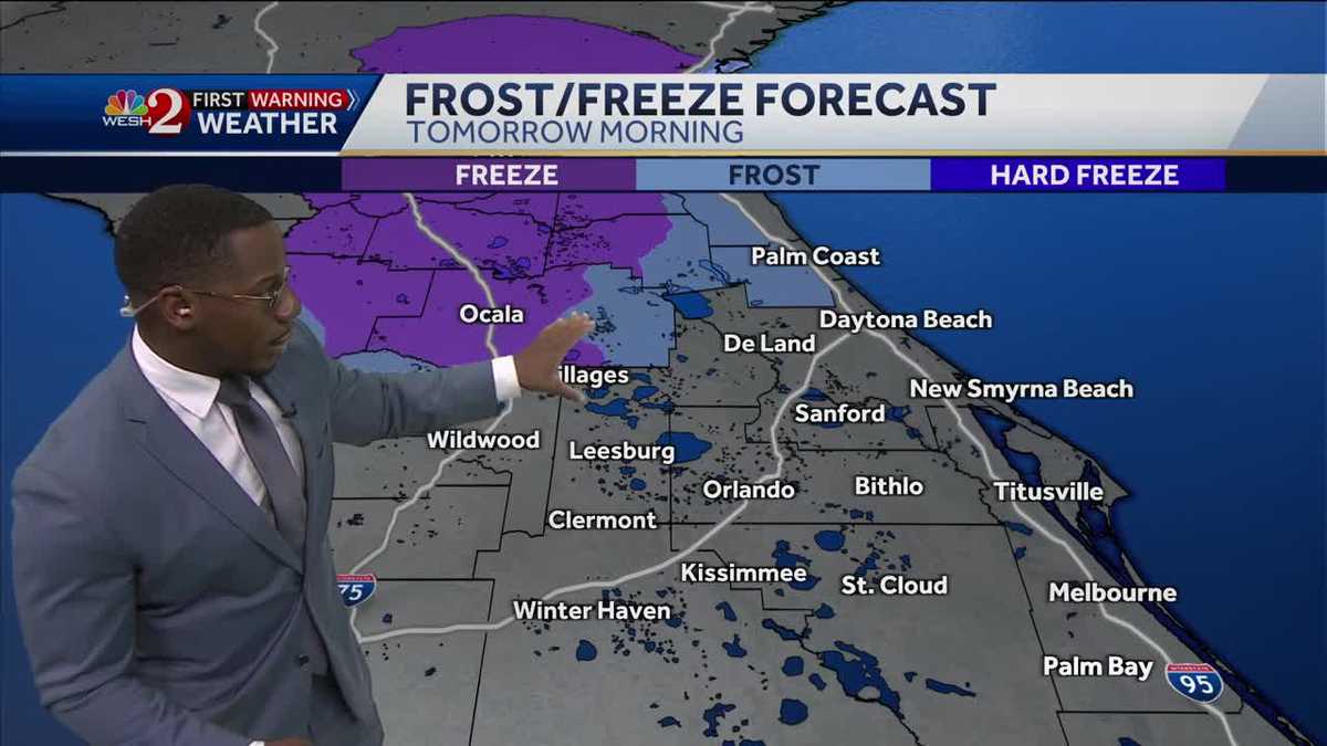 Central Florida expected to face freezing temperatures this week