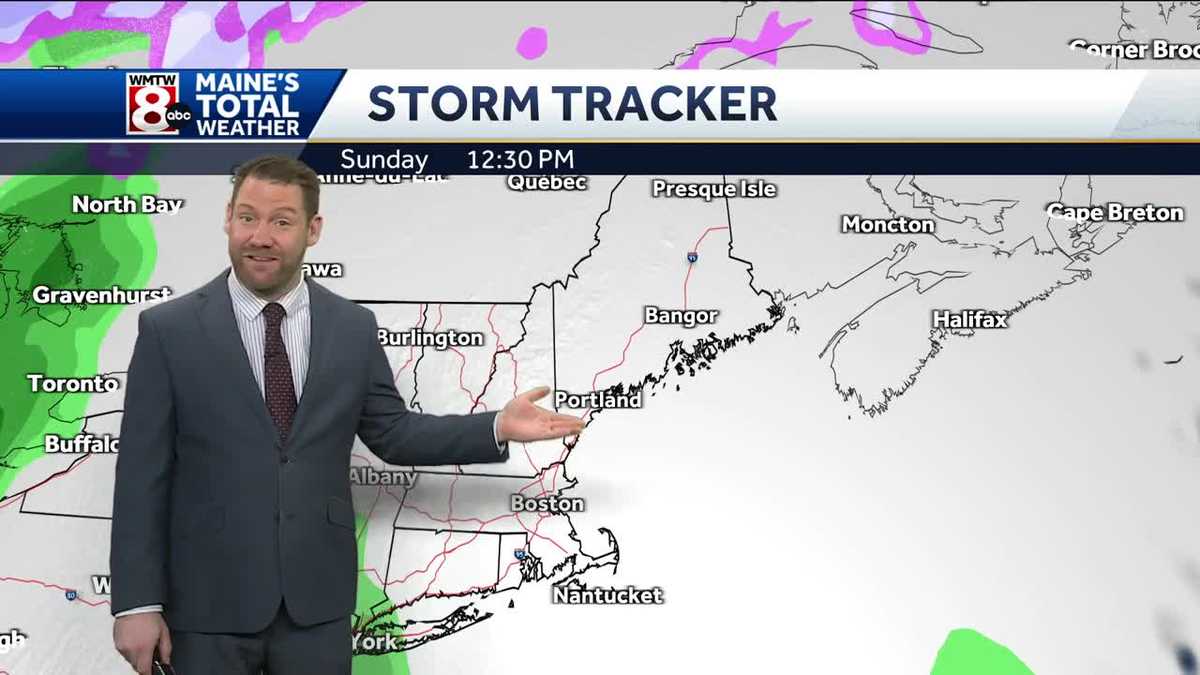 Mild and dry weekend, but a warm storm Monday