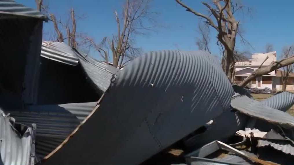 Residents still rebuilding 1 year after Gilmore City tornado