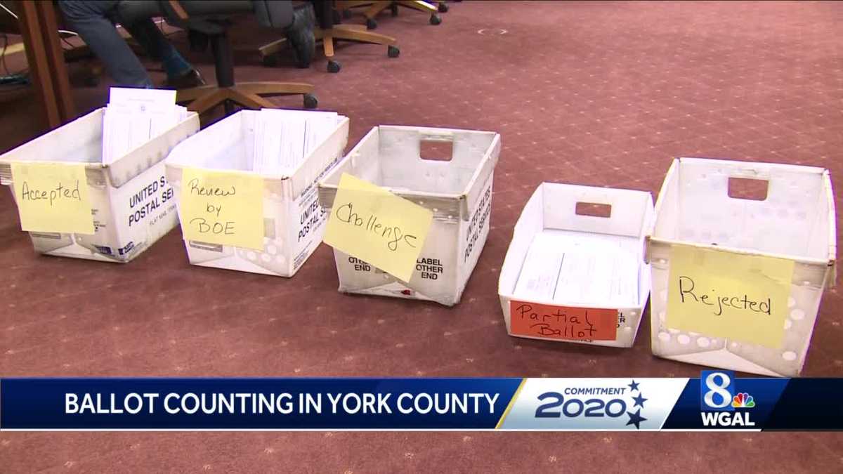 YORK COUNTY begins counting provisional ballots