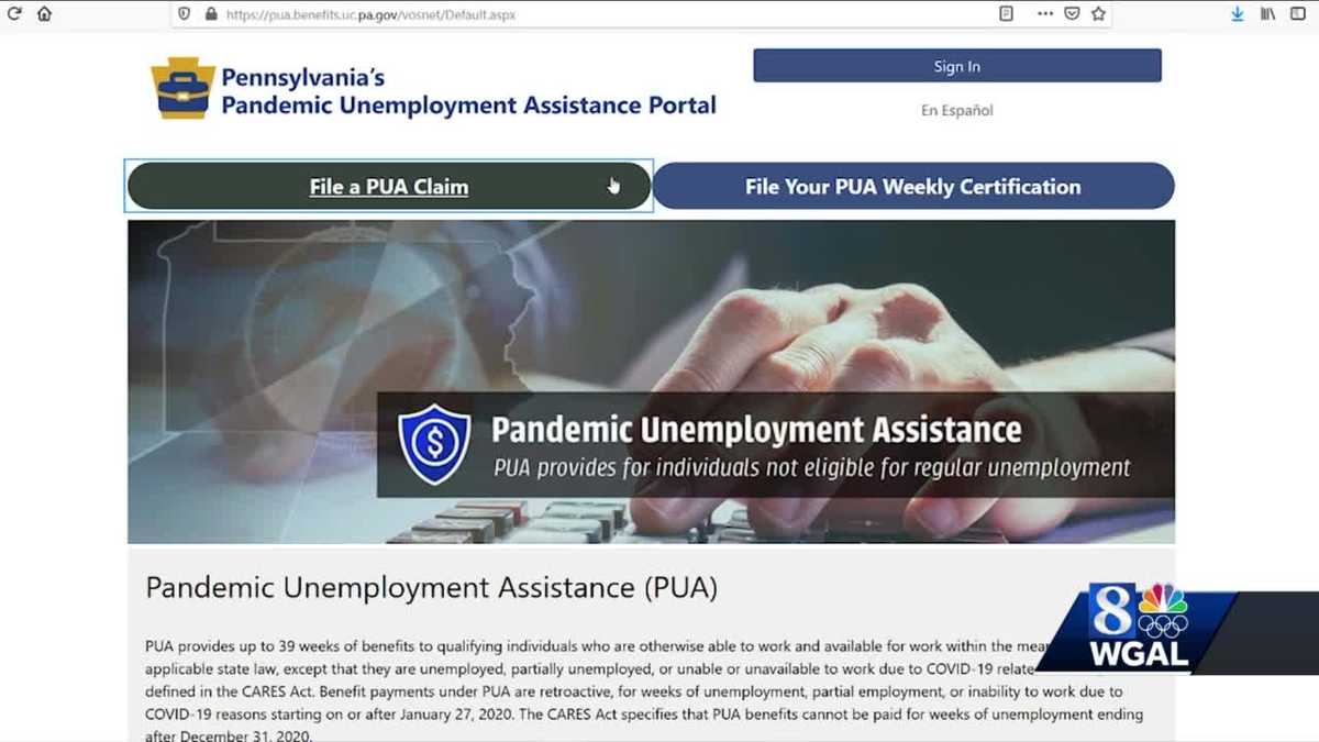 PUA CLAIMANTS in Pa. have trouble filing for unemployment benefits