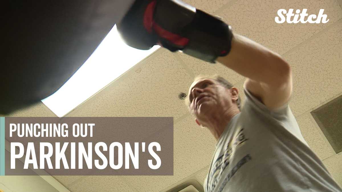 Seniors fighting Parkinson's disease with a punch