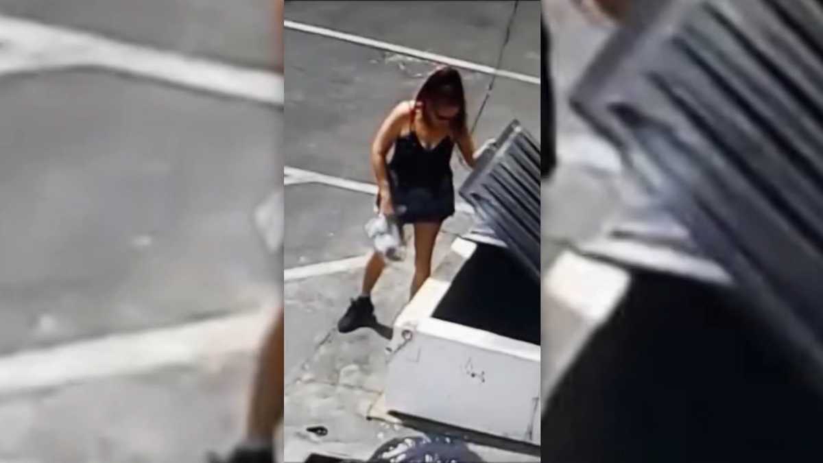 Video catches woman throwing 7 puppies in dumpster behind California store
