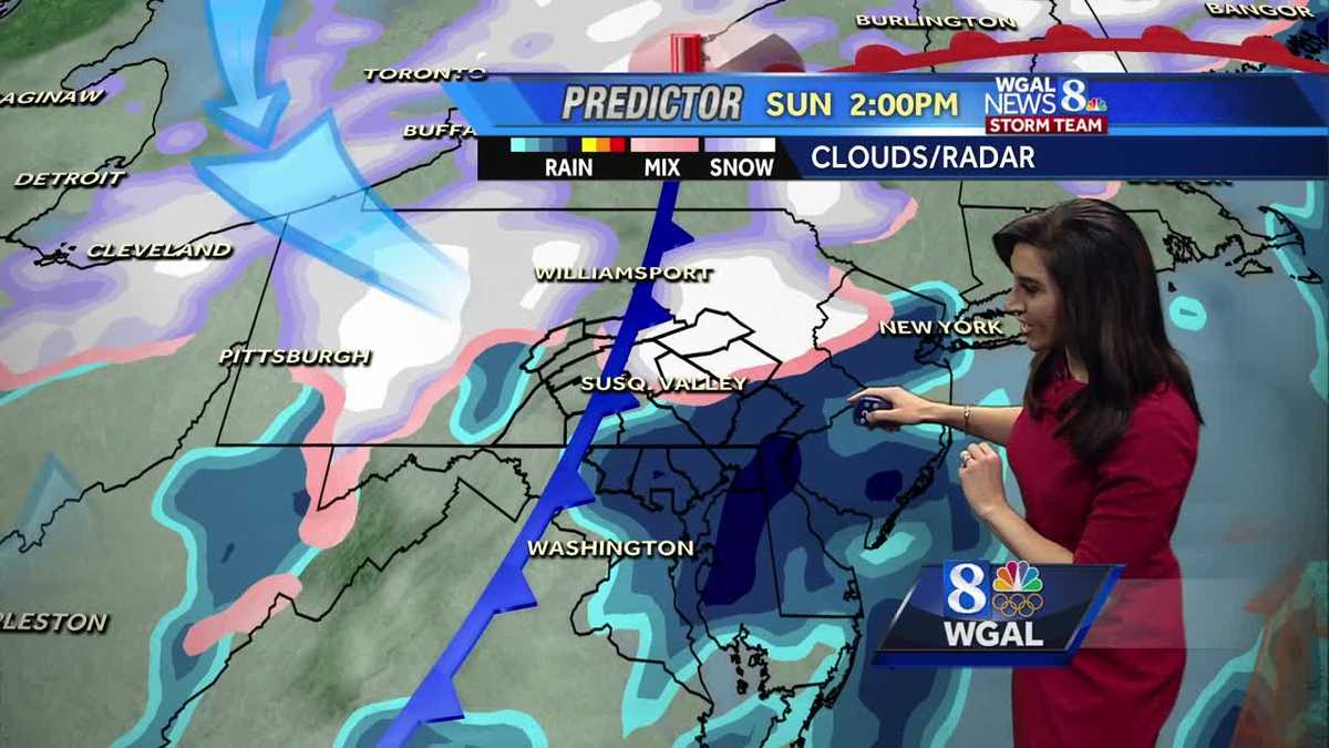 Rain/snow mix expected Super Bowl Sunday