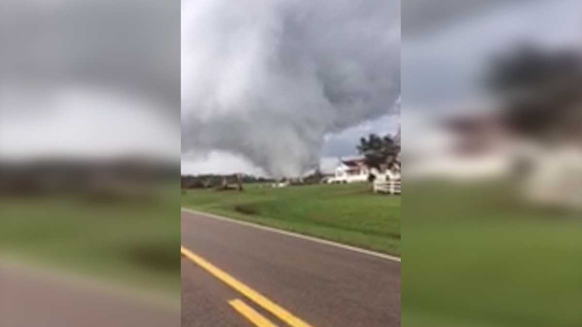 Chief deputy's video shows tornado in Reform, Alabama