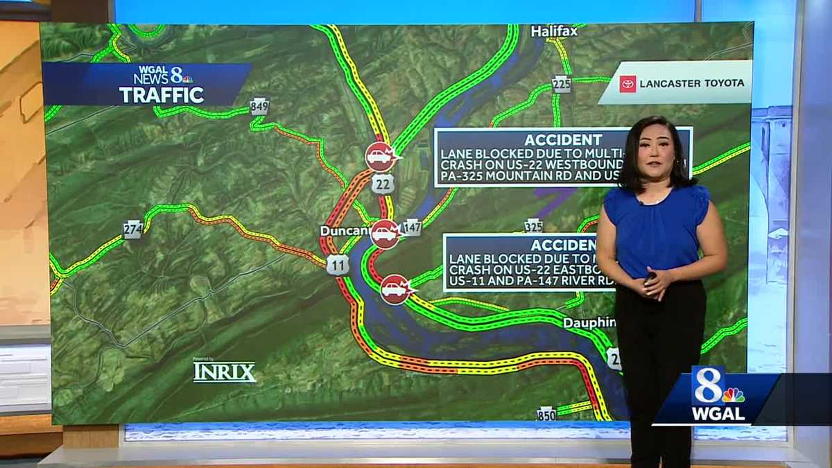Several crashes causing problems on south-central Pa. roads