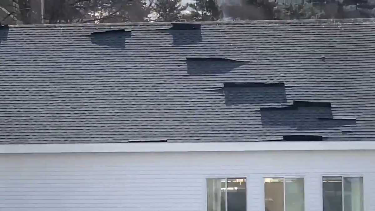 Powerful winds lift shingles on Nahant roof