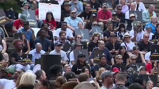 Rally marches through Boston to support SAG-AFTRA - Vimarsana News