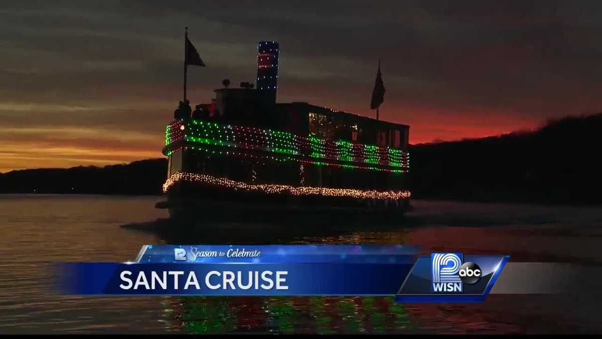 Hop aboard the Santa Cruise on Geneva Lake