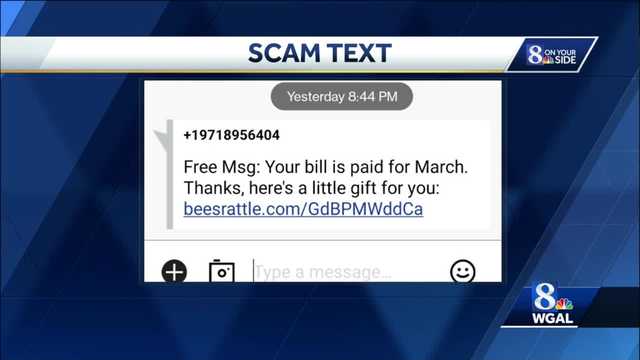 Scam text offers gift for paying bill - Vimarsana News