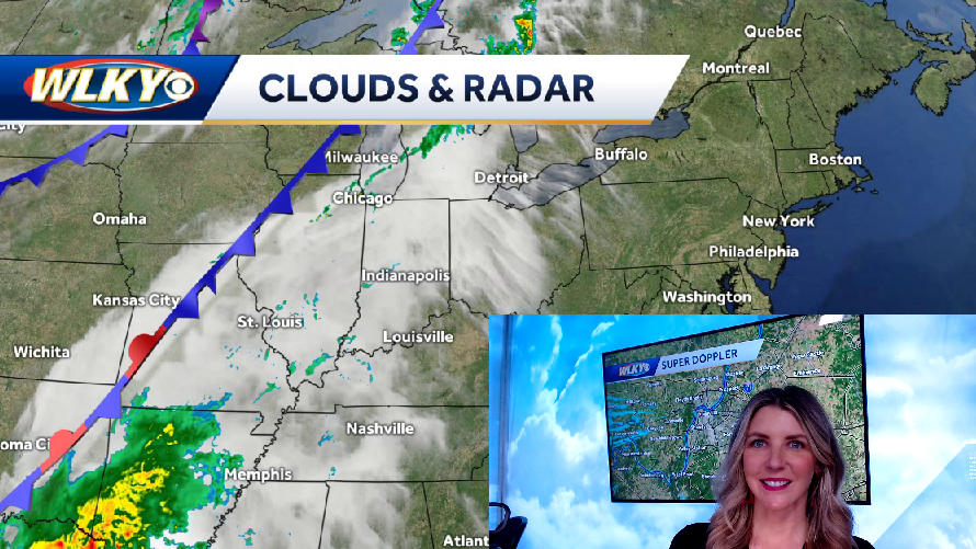 Dry early with rain moving in later