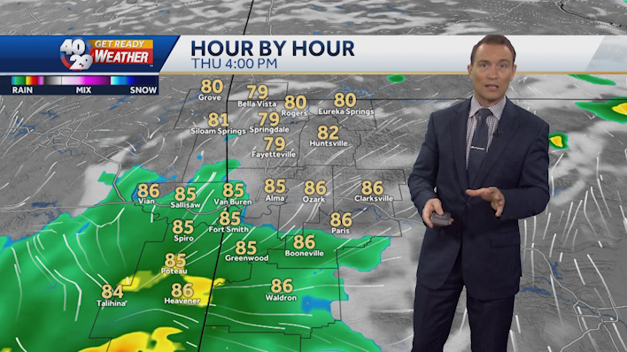 Little bit of patchy fog in Arkansas Tuesday night