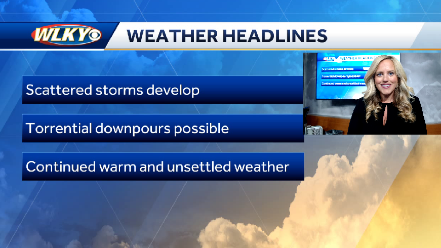 Sunday: Unsettled weather to kick off the new week