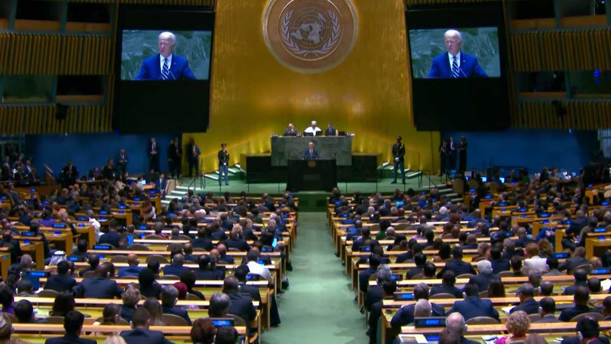 Biden addresses UN General Assembly for final time as president