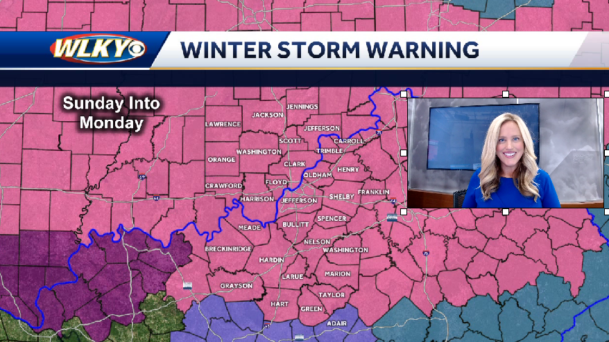 Winter Storm Warning: Sunday and Monday winter storm threat