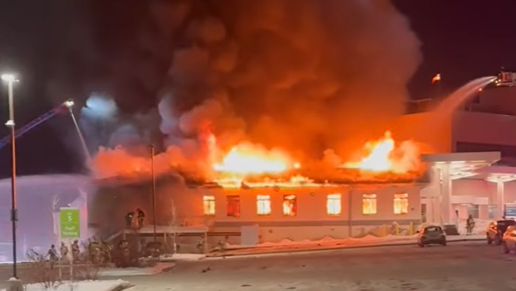 WATCH: Flames engulf Lehigh Valley Hospital in PA - WGAL