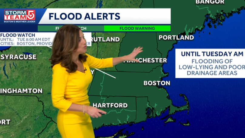 Video: Rain fills in during morning commute