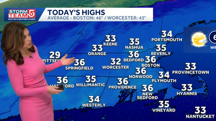 Video: Sunny, but cold day ahead