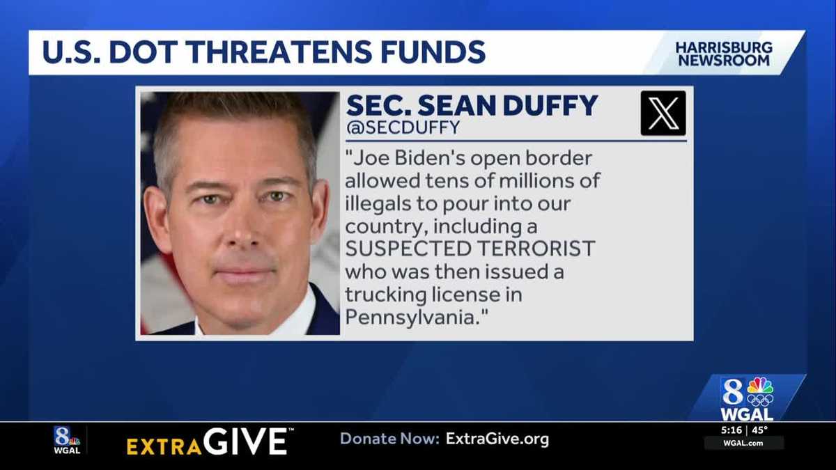 Trump admin threatens to withhold $75M from Pennsylvania over immigrant truck drivers