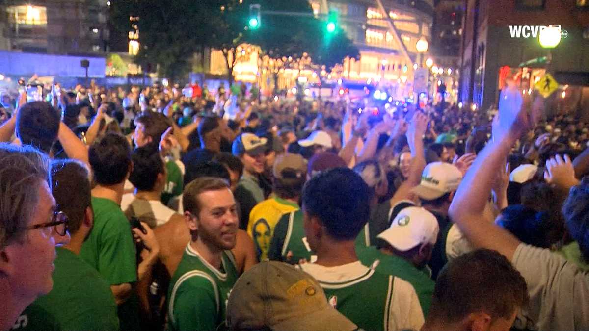 How Boston Celtics fans celebrated after winning NBA Championship