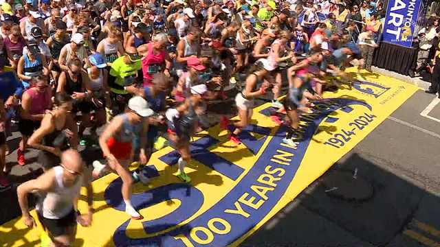 Thousands of amateur runners begin 2024 Boston Marathon