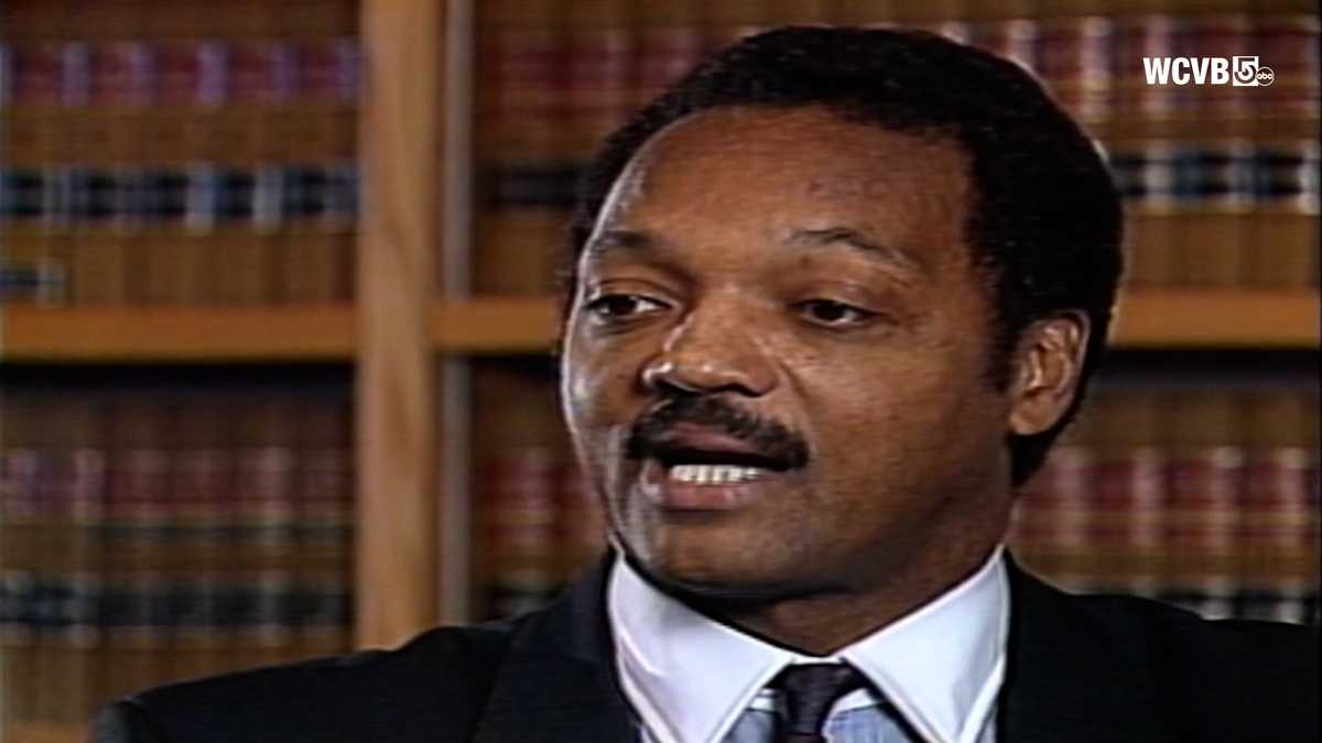From the archive: Rev. Jesse Jackson visited Harvard in 1990
