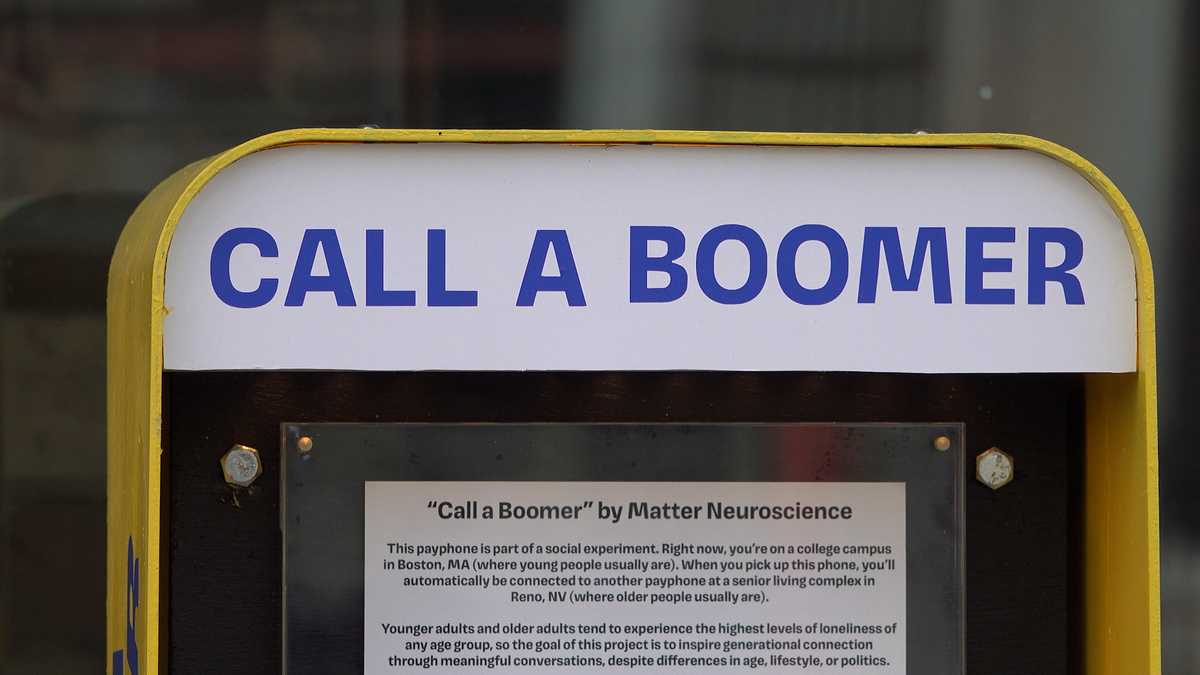 Lonely? Call a boomer. They might pick up on this phone installed in downtown Boston