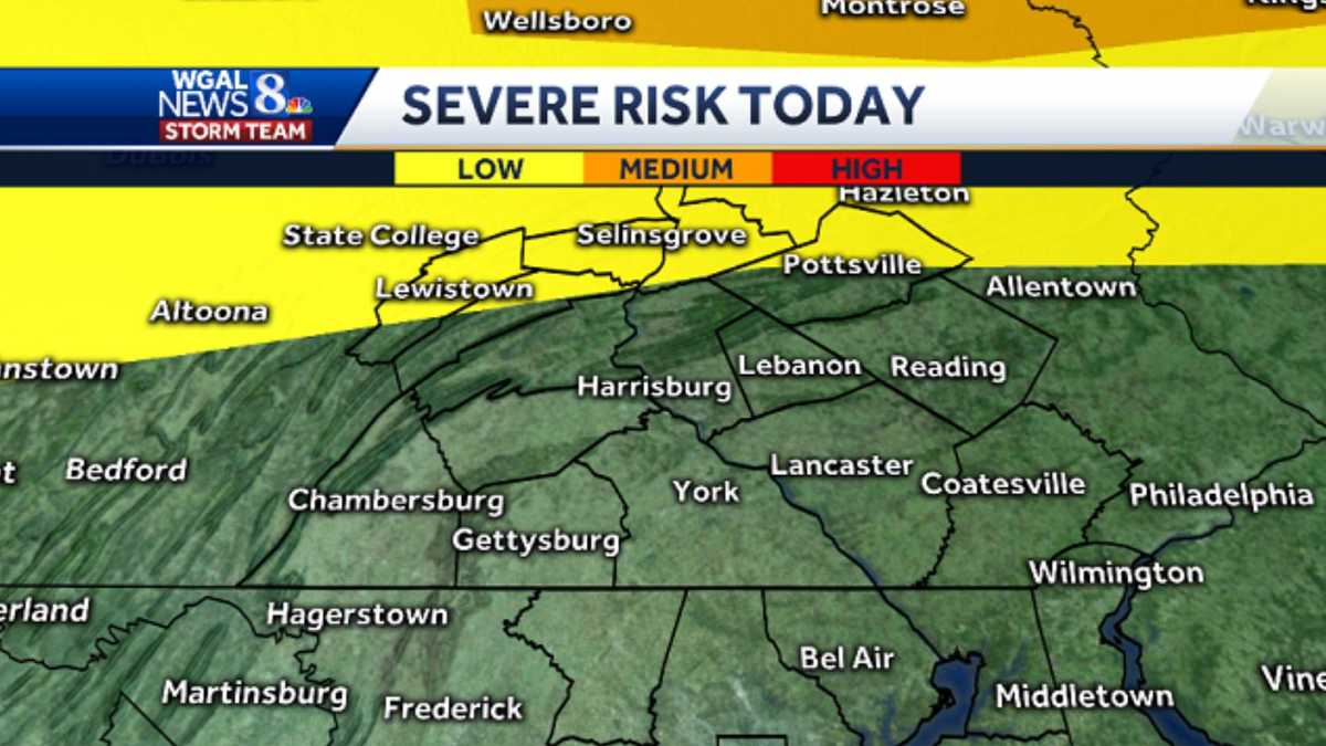 Warm Afternoon; Scattered Showers & Storms Friday Evening & Night