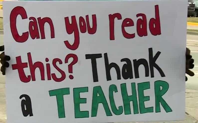 Video: Signs From Teacher Walkout At Oklahoma Capitol