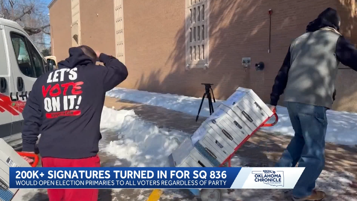 Oklahoma Chronicle: More than 200,000 signatures turned in for State Question 836