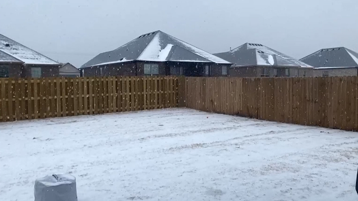 Thunder sleet captured on video in Arkansas.