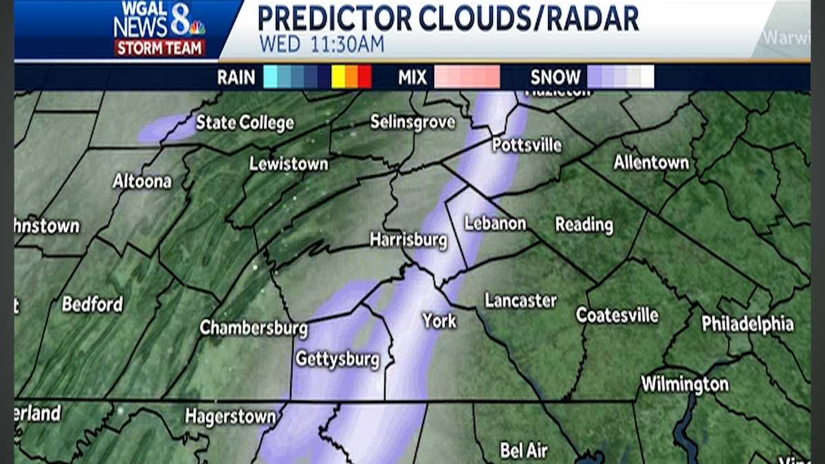 Intense line of heavy snow expected today Check the hourbyhour