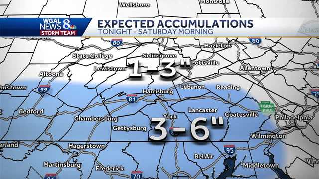 Plowable snow expected in South-Central Pa. - Vimarsana News