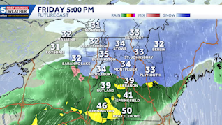 Hour-by-hour forecast: Tracking snowy and wet conditions in Vermont, Northern New York on first day of Spring
