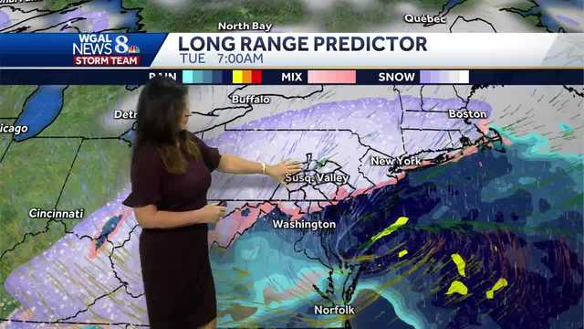 Plowable snow, wintry mix possible Tuesday in South-Central Pa. - Vimarsana News