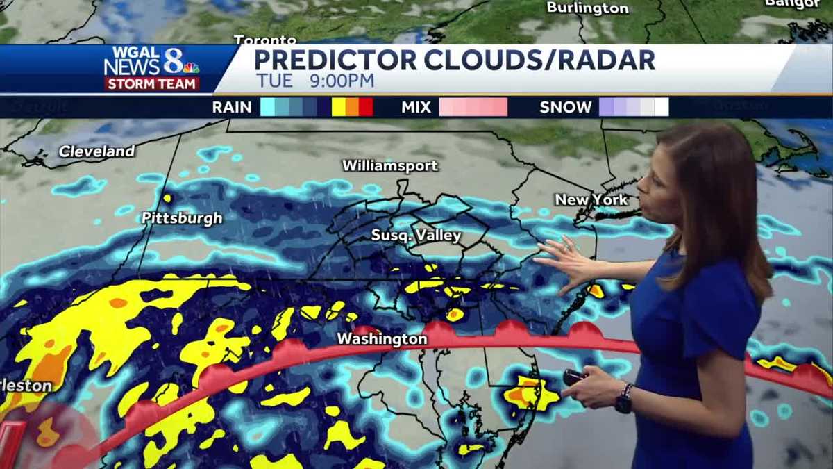 Widespread rain tonight for parts of Pennsylvania