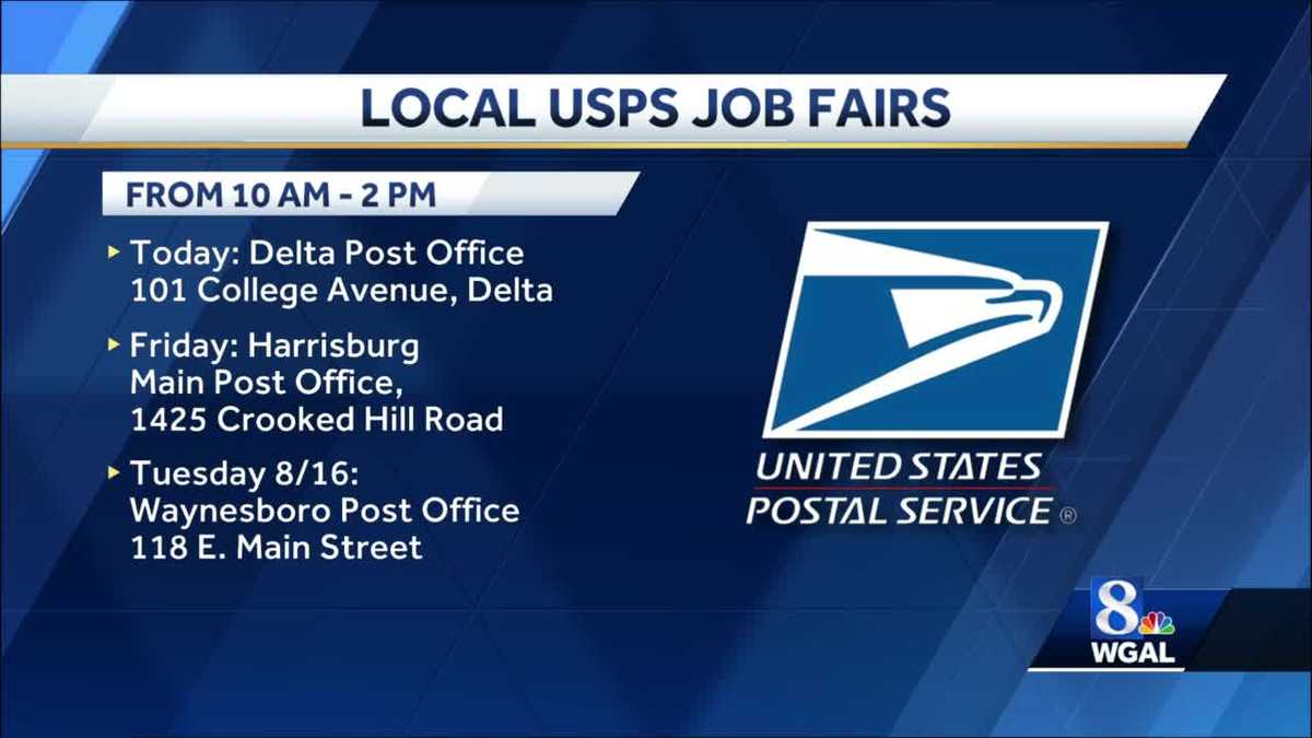USPS hosts job fairs in southcentral Pennsylvania